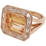 Blue Topaz Emerald Cut Statement ring