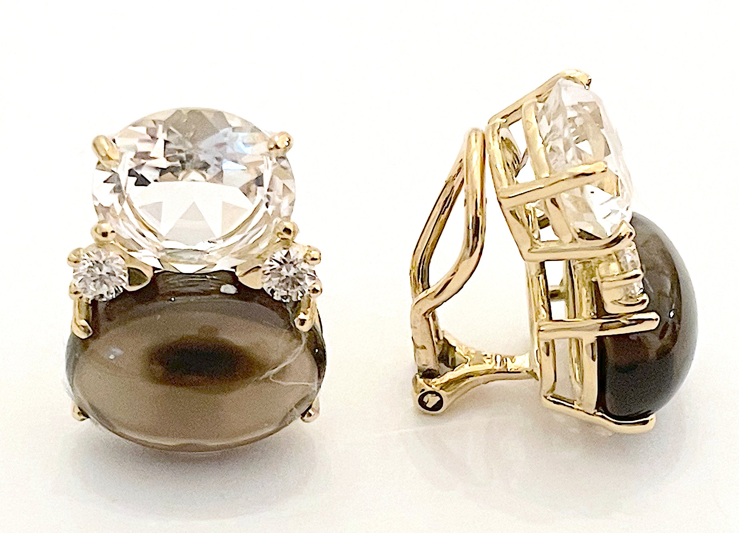 Elegant Drop Earring with Turquoise Sapphire and Blue Topaz A. Clunn