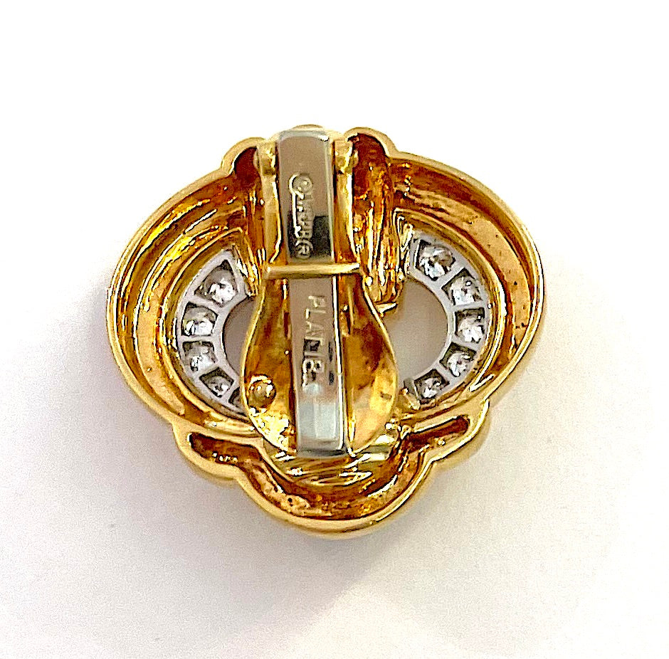 Elegant Gold Emerald and Diamond Earring by David Webb