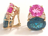 Blue Topaz Emerald Cut Statement ring