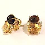 Mini GUM DROP™ Earrings with Iolite, Amethyst and Diamonds