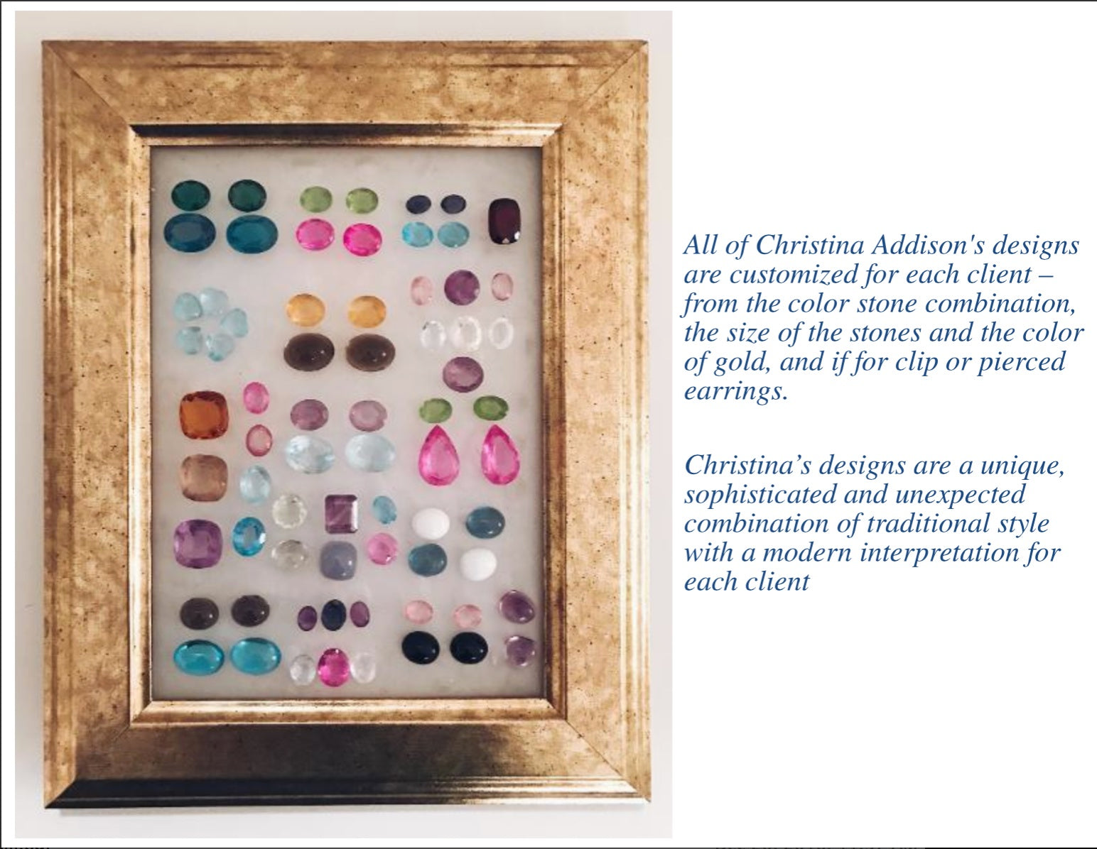 The Gabriella Hanging Stone Earring