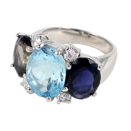 Iolite rings 2025 white gold