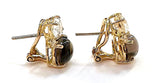 Large GUM DROP™ Earrings with Pink Topaz and Diamonds