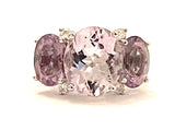 Medium GUM DROP™ Ring with Pink Topaz and Citrine Diamonds