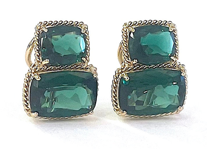 Blue Topaz Emerald Cut Ring