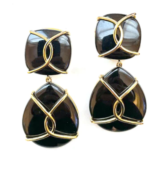 18kt Yellow Gold and Onyx Link Bracelet