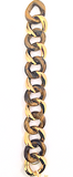 Elegant Alternating Yellow Gold Twist and Black Jade Link Bracelet