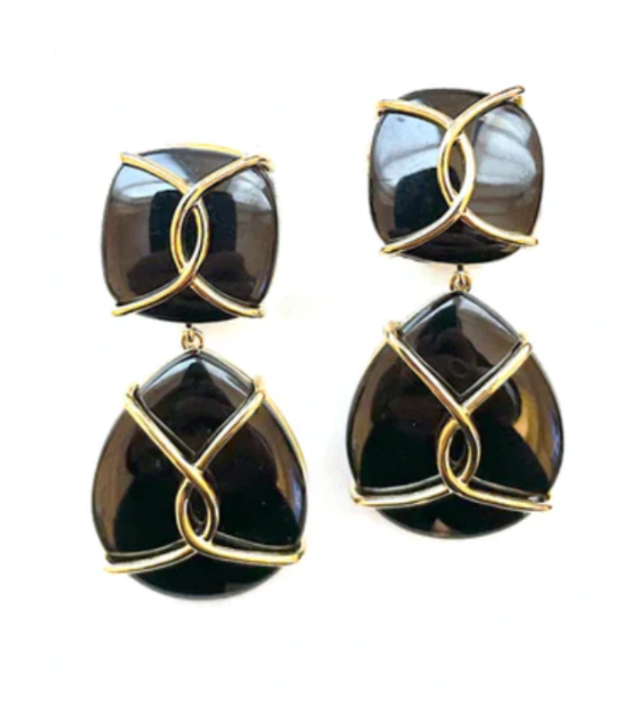 18kt Yellow Gold and Onyx Link Bracelet