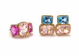Medium GUM DROP™ Ring Blue Topaz Pink Topaz