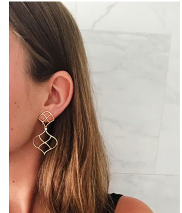 Elegant Drop Earring with Turquoise Sapphire and Blue Topaz A. Clunn