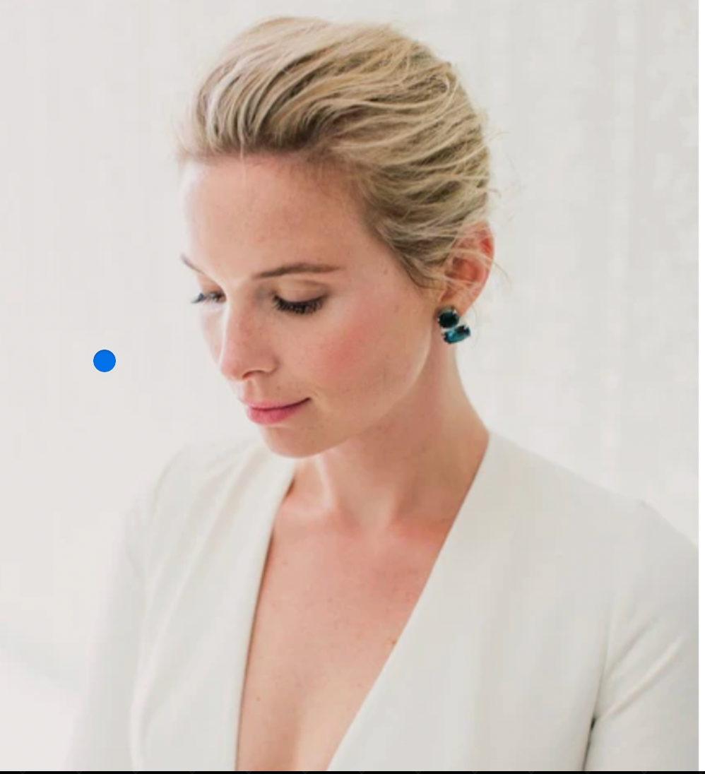 18Kt Yellow Gold Double Cushion Peridot and Blue Topaz Earrings