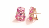 Medium GUM DROP™ Earrings with Pearls and Pink Topaz and Diamonds