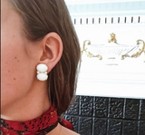 Medium GUM DROP™ Earrings with Deep Citrine and Pink Topaz and Diamonds