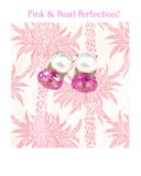 Elegant Three-Stone Drop Earring with Citrine and South Sea Baroque Pearl