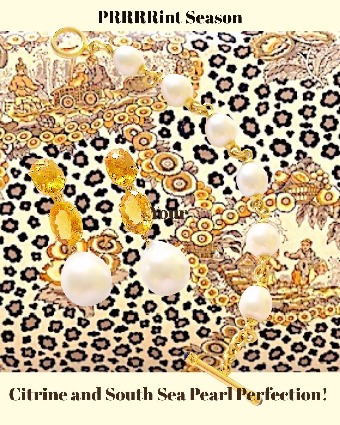 Pearl and Gold Chain Bracelet