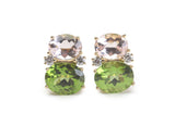 Medium GUM DROP™ Earrings with Kunzite and Peridot and Diamonds