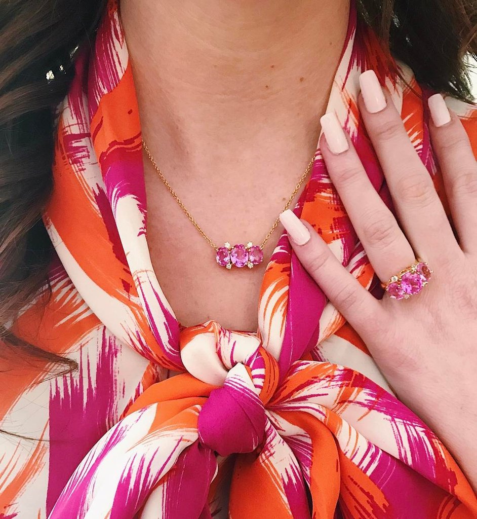 Large GUM DROP™ Ring with Citrine and Amethyst and Diamonds