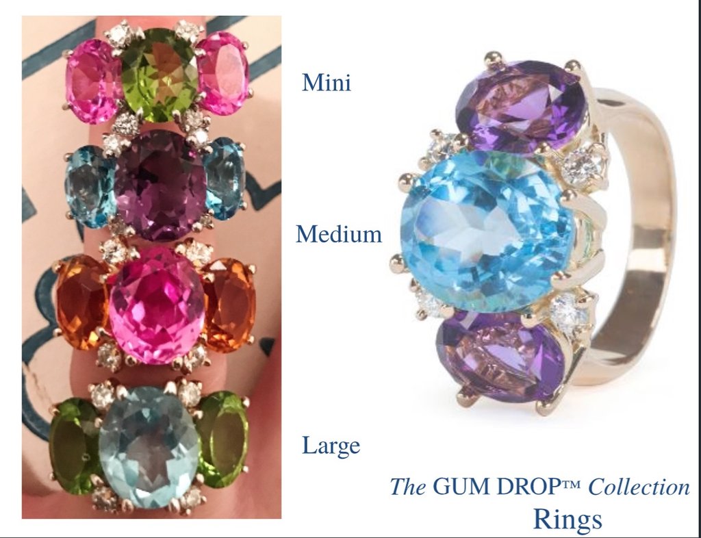 Large GUM DROP™ Earrings with Cabochon Turquoise and Diamonds