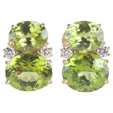 Medium GUM DROP™ Earrings with Peridot and Diamonds