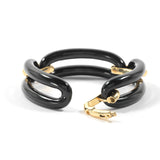18kt Yellow Gold and Onyx Link Bracelet