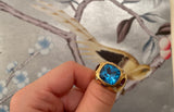 Medium GUM DROP™ Peridot Turquoise Diamonds Earrings
