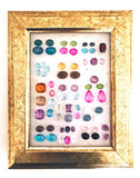 Mini GUM DROP™ Earrings with Iolite and Garnet and Diamonds
