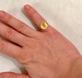 18kt Gold Family Crest or Signet Ring