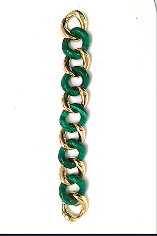 18K Bracelet malachite 18 金❤️