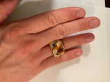 The BONHEUR Ring:  18kt Yellow Gold Domed Ring
