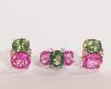 Medium GUM DROP™ Ring with Pink Topaz and Diamonds