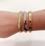 White Gold Polka Dot Diamond Cuff Bracelet